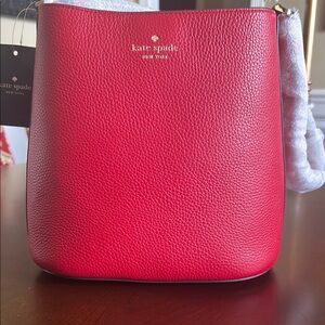 Kate Spade Red Leather Shoulder Bag